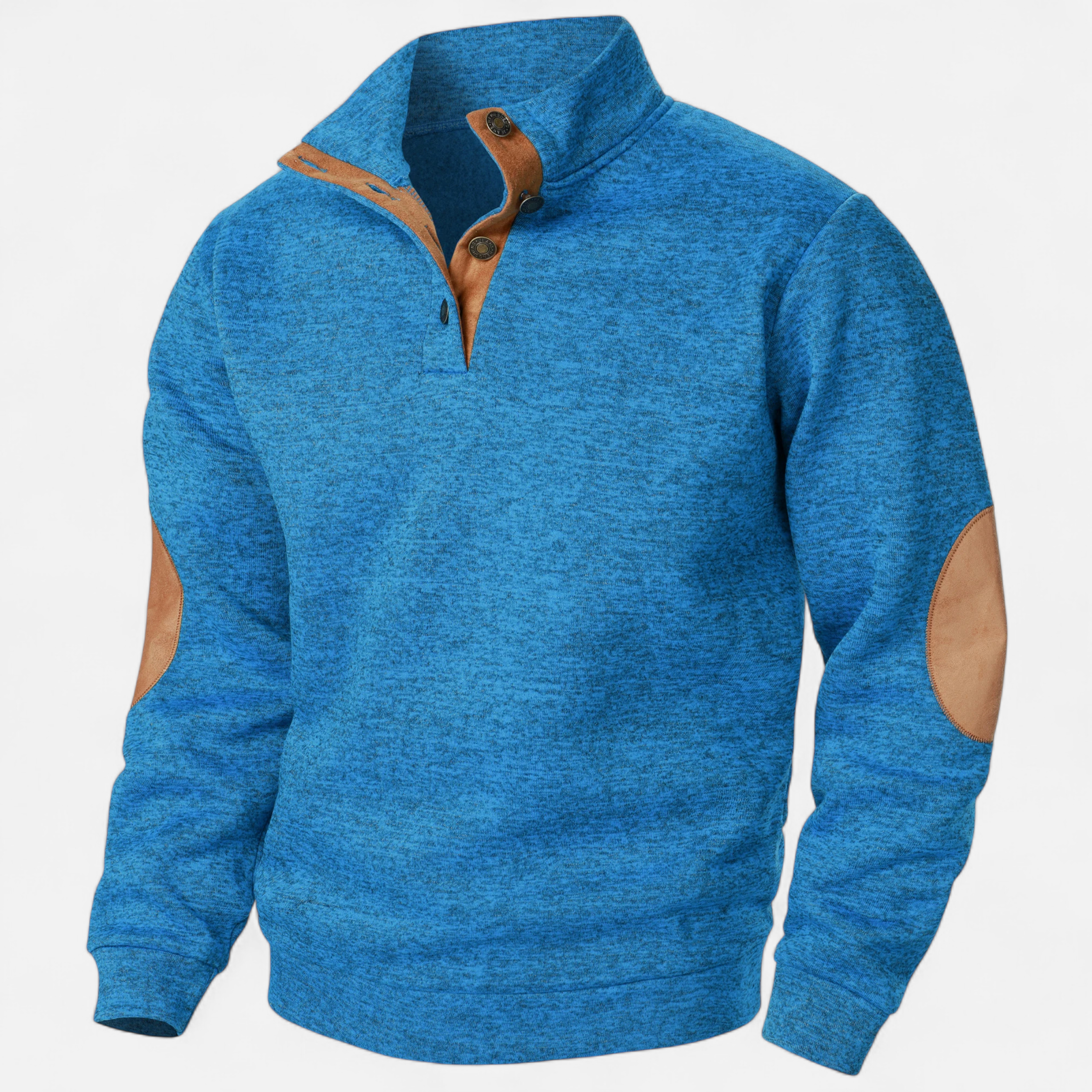 Elvayn | Men’s Knitted Sweater – Stand Collar Heritage Style