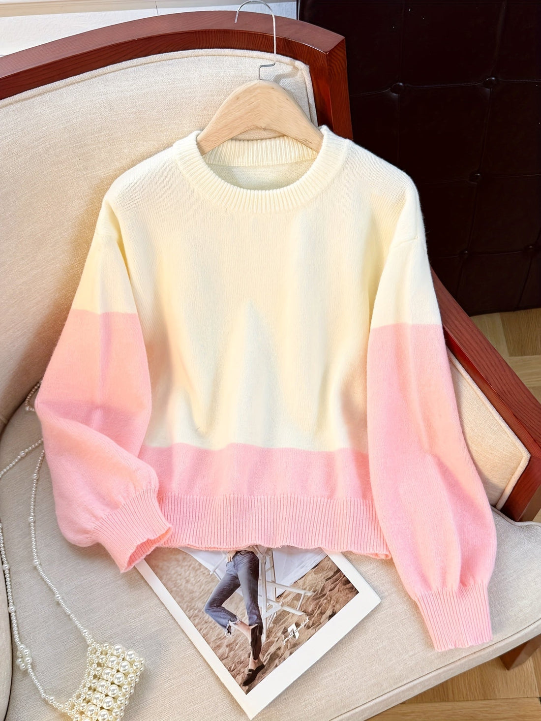 Elvayn | Gradient Soft Knit Sweater