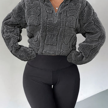 Celeste™ | Elegant Fleece Zip Sweatshirt