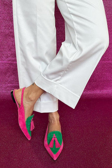 Tessa | Tassel Slingbacks