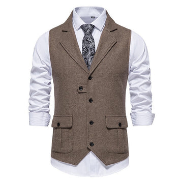 Elvayn | Men’s Smart Casual Office Outfit Vest