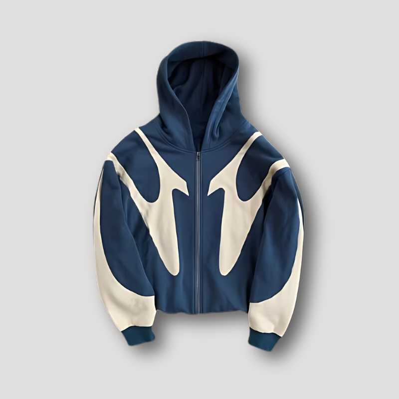 Elvayn | Men’s Relaxed Fit Fashion Zip Hoodie