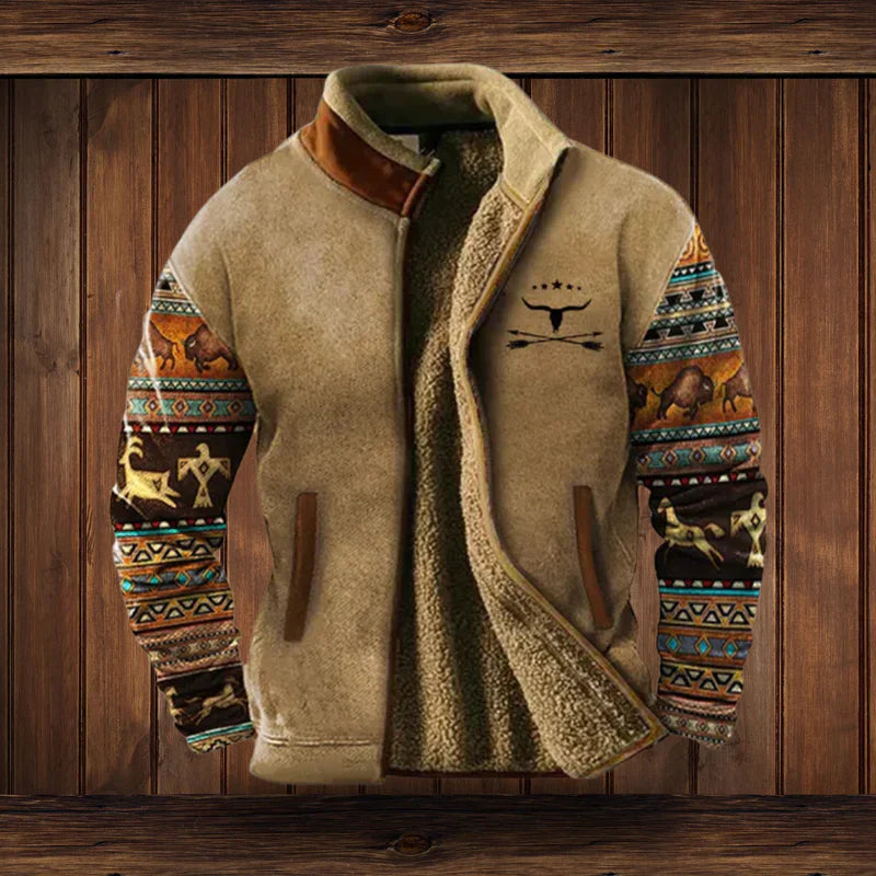 Elvayn | Men’s Trendy Cozy Tribal Winter Coat