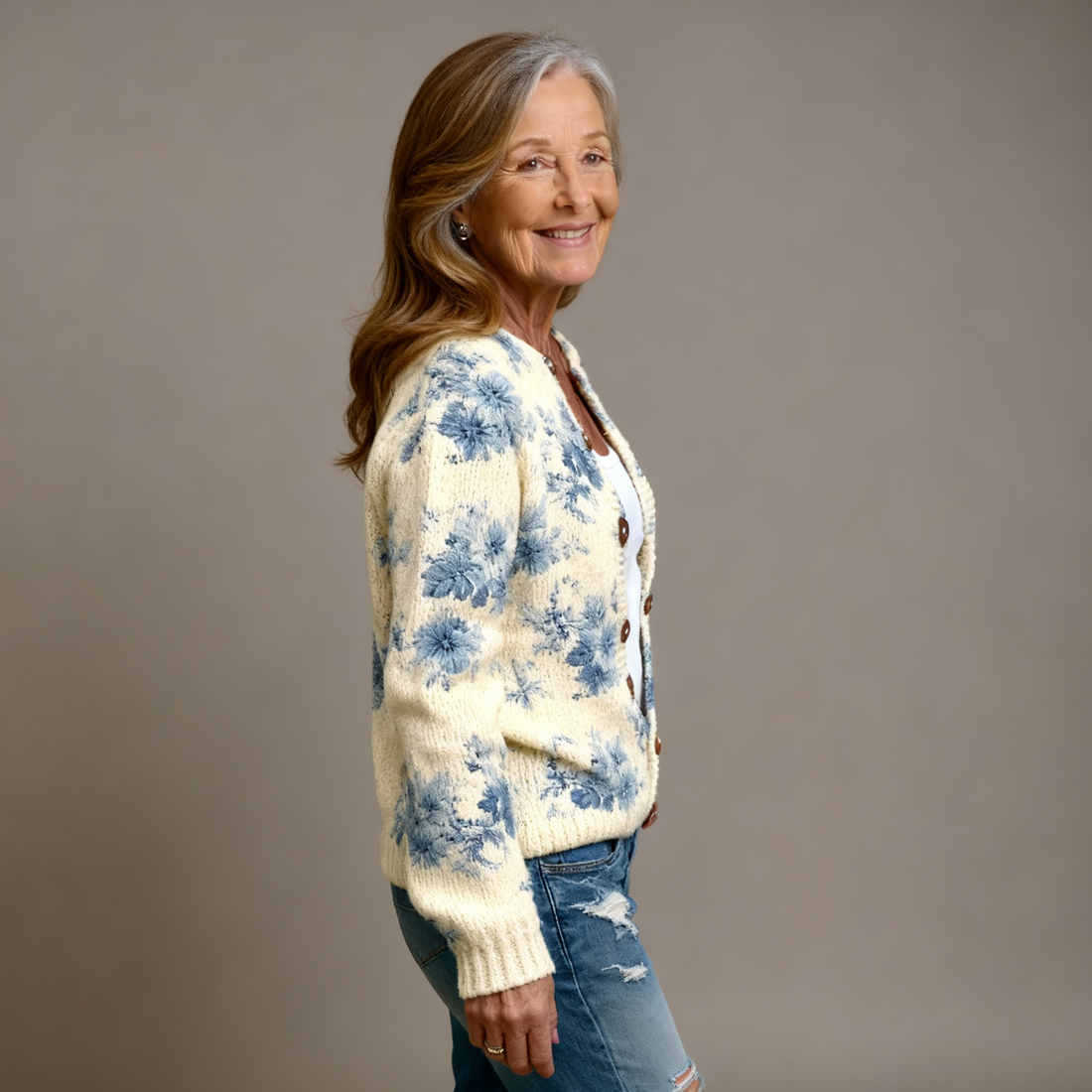 Alexis™ Floral Art Cardigan