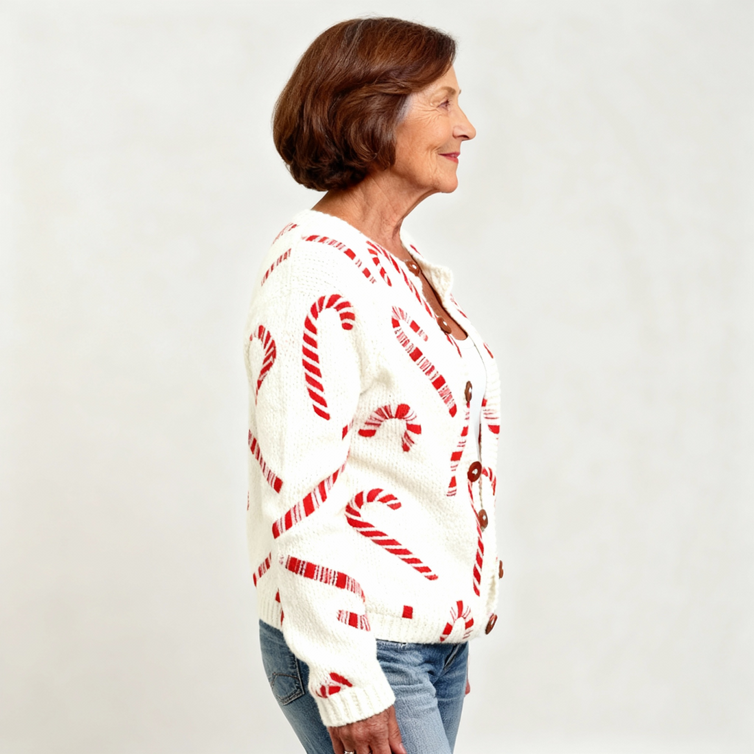 Megan™ Festive Candy Cardigan