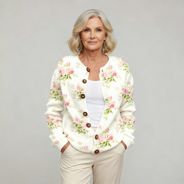 Amber™ Flower Art Cardigan