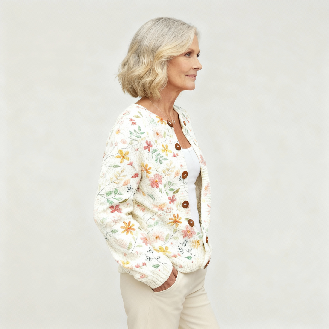 Erica™ Flowers Print Cardigan