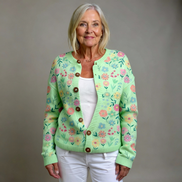 Heather™ Floral Design Cardigan