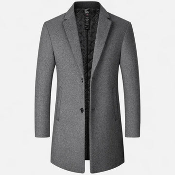 Elvayn | Men’s Classic Wool Overcoat
