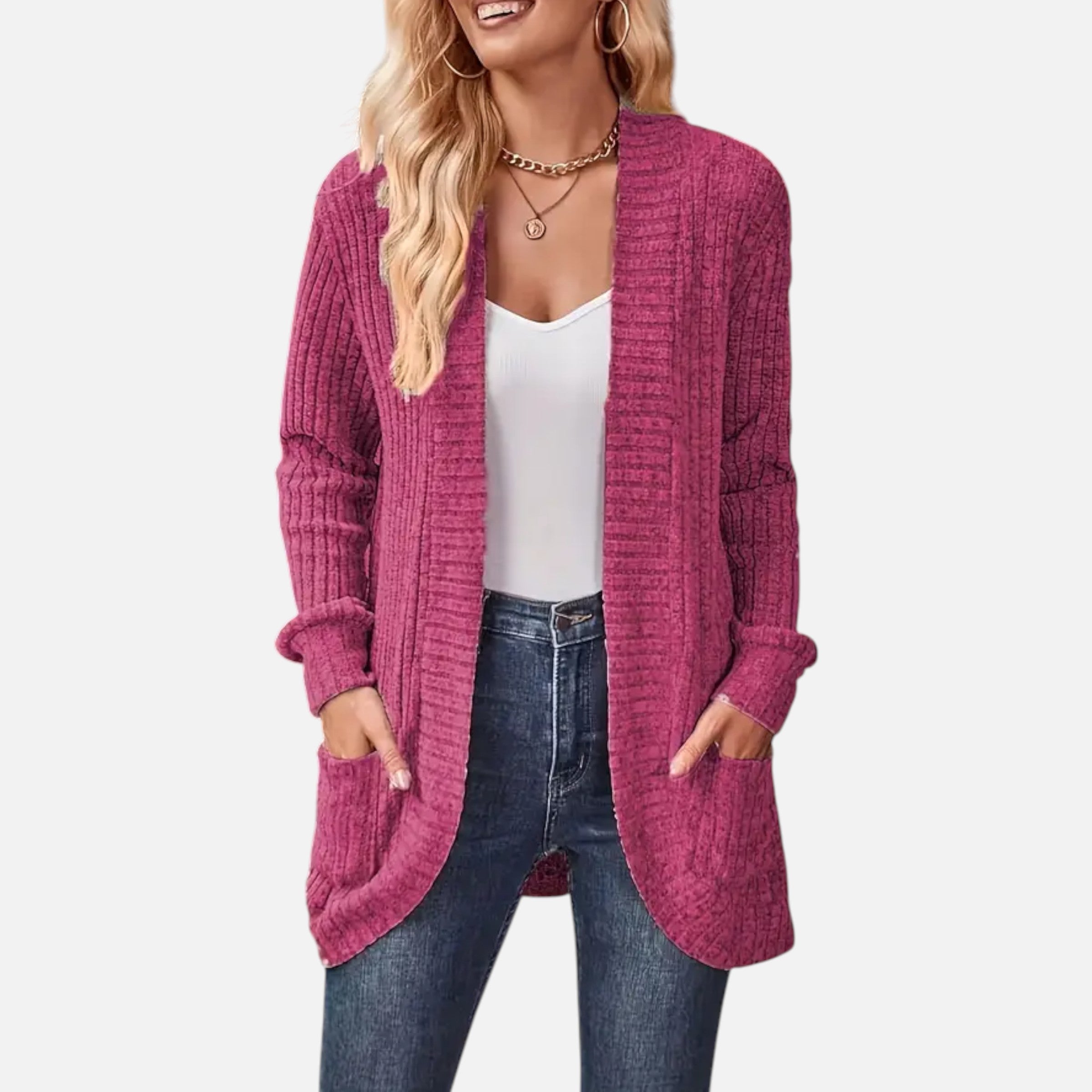 Elvayn | Women’s Knit Cardigan – Elegant Casual Essential