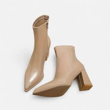 Elegant pointed-toe ankle boots for women