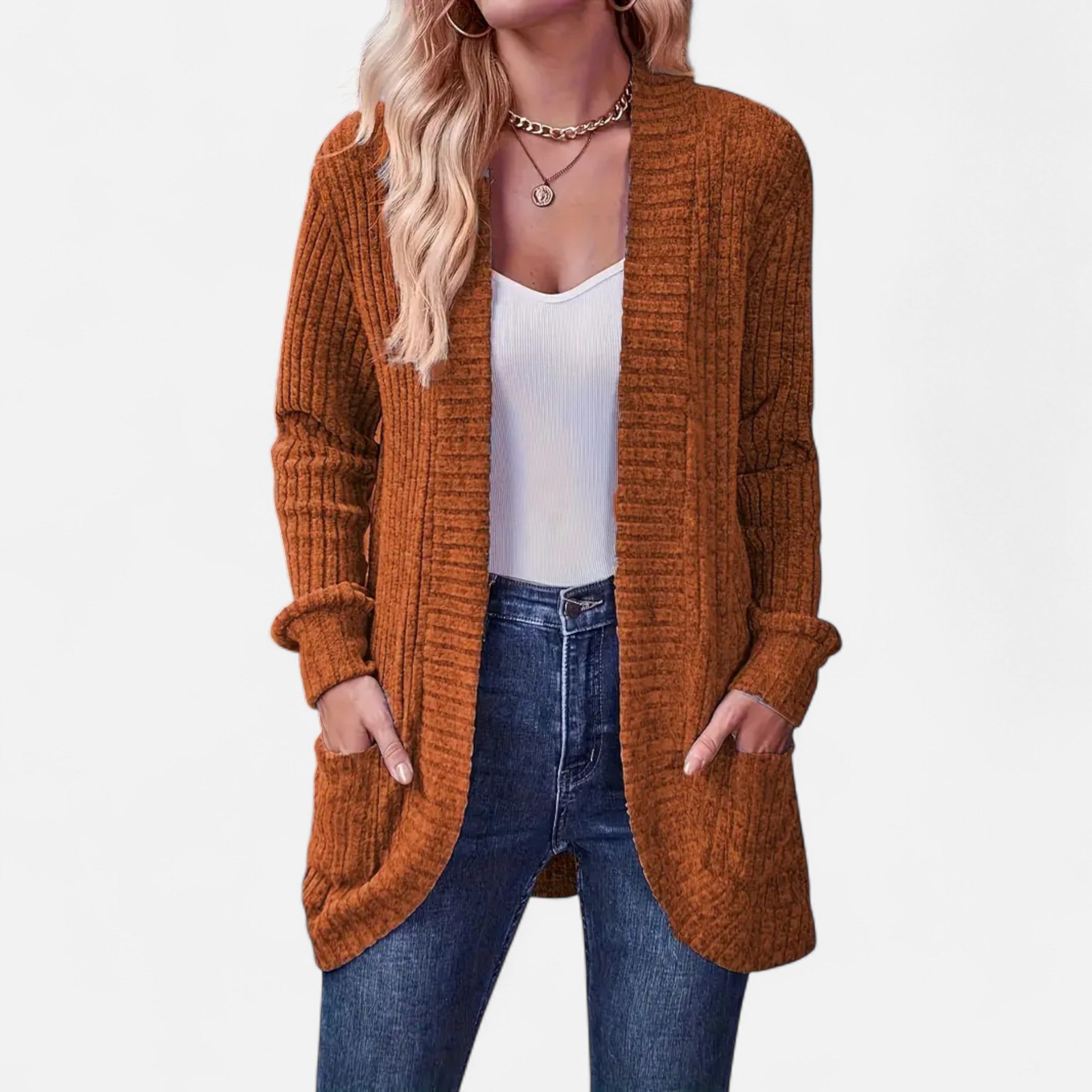 Elvayn | Women’s Knit Cardigan – Elegant Casual Essential