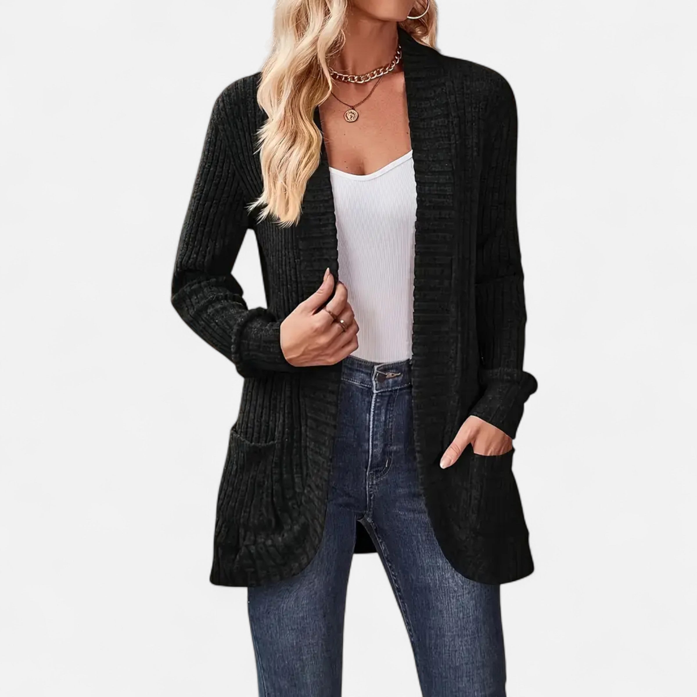 Elvayn | Women’s Knit Cardigan – Elegant Casual Essential