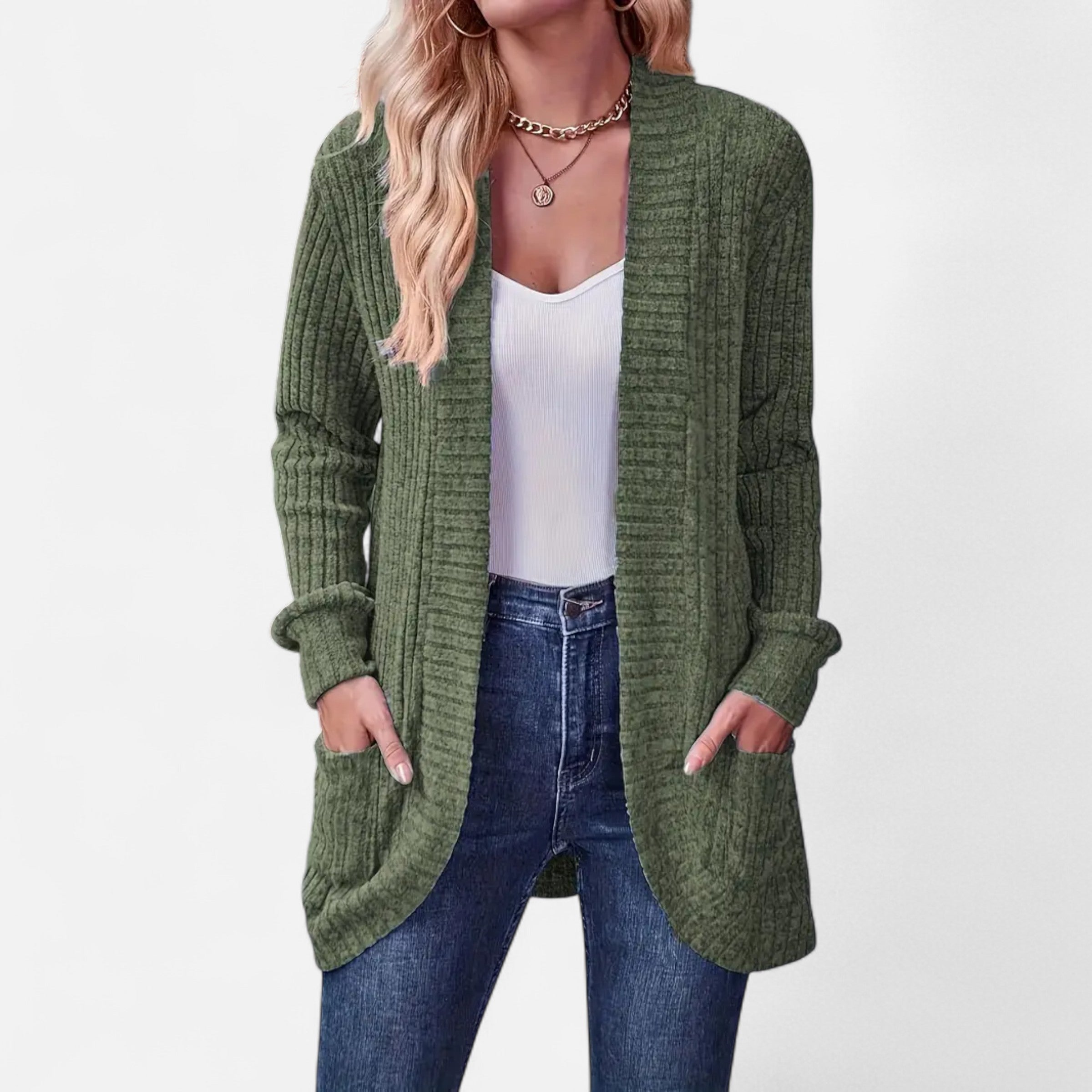 Elvayn | Women’s Knit Cardigan – Elegant Casual Essential