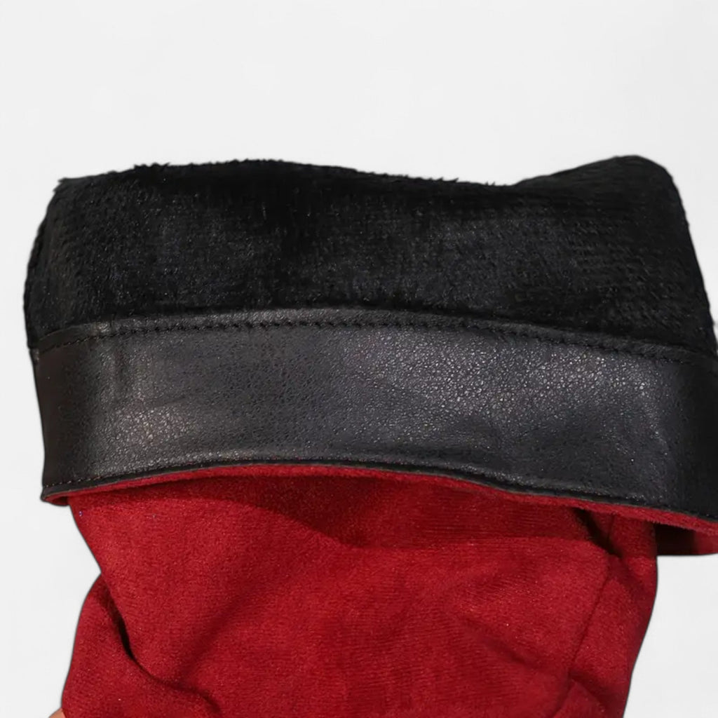 Elvayn | Women’s Knee-High Boots – Buckle Belt Elegance