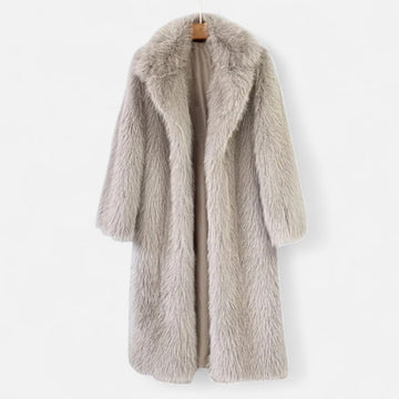 Elvayn | Women’s Long Faux Fur Overcoat