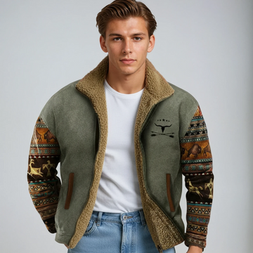Elvayn | Men’s Trendy Cozy Tribal Winter Coat