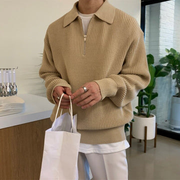 Elvayn | Men’s Winter Warm Pullover with Half-Zip