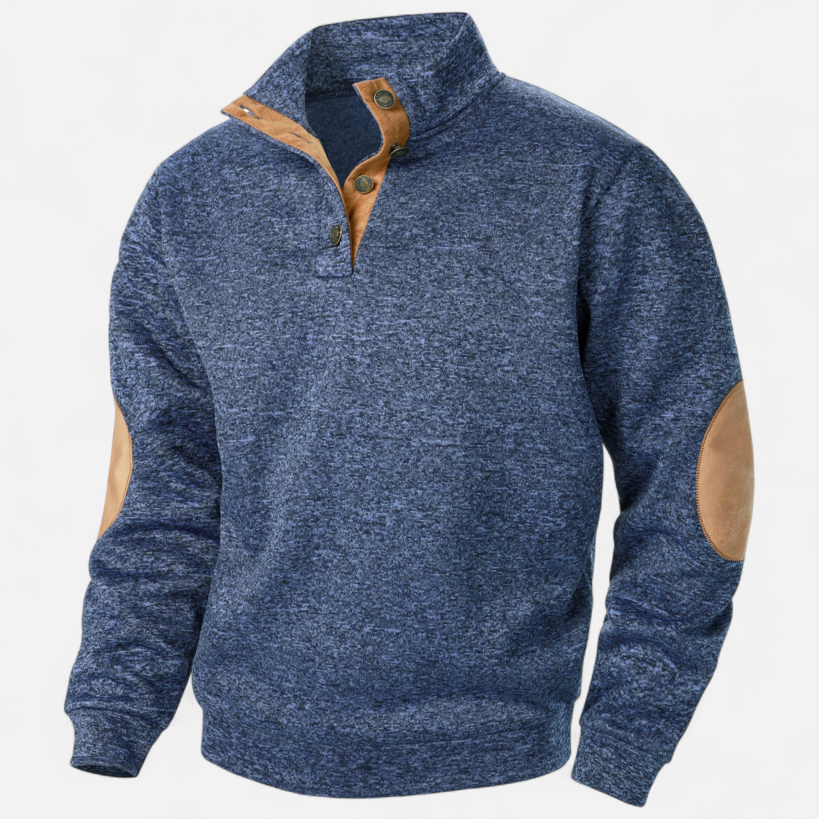 Elvayn | Men’s Knitted Sweater – Stand Collar Heritage Style