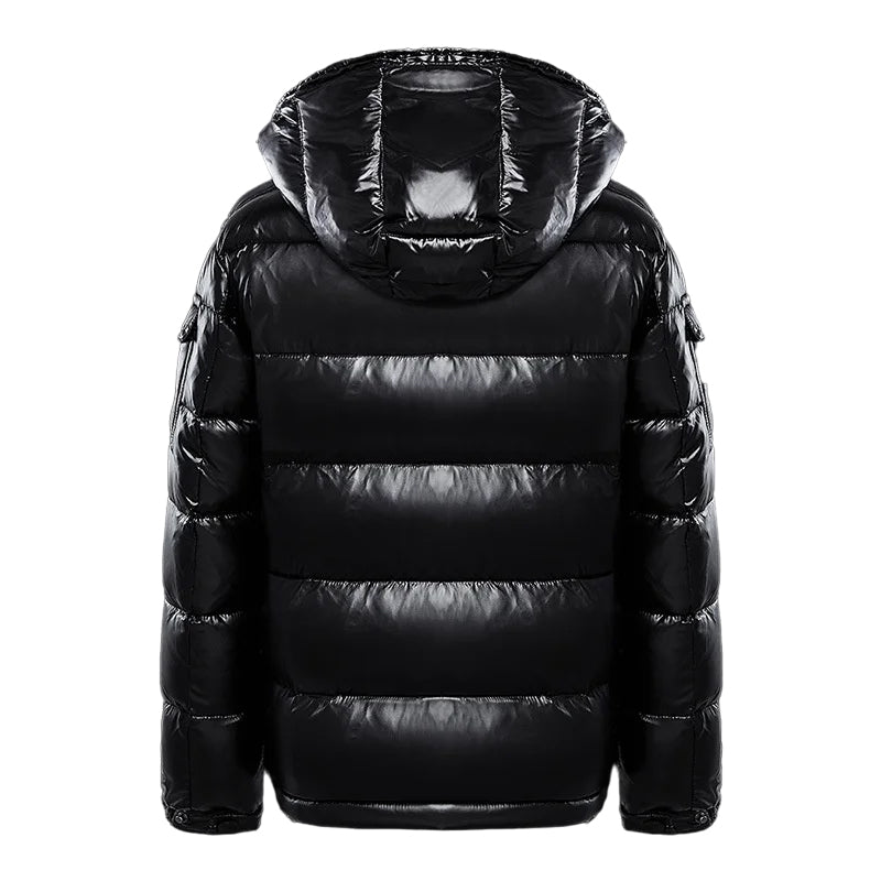 Elvayn | Men's Winter Quilted Jacket with Hood and Zip