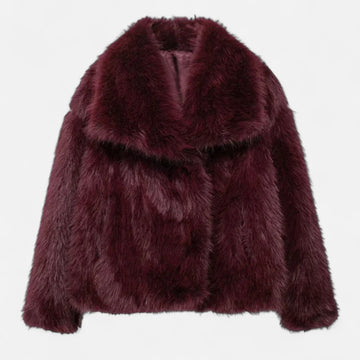 Women’s winter coat in soft faux fur