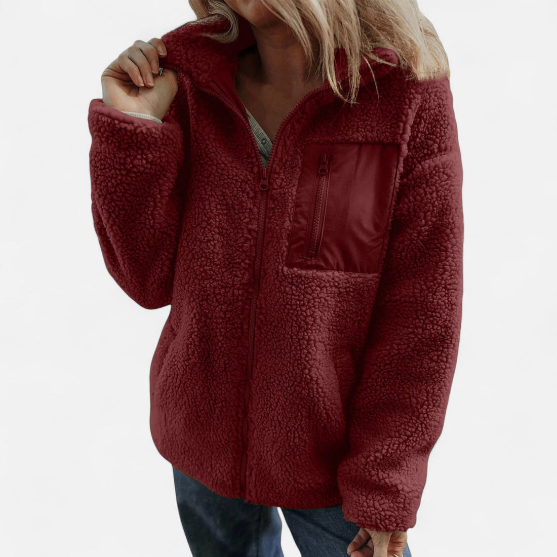 Elvayn | Women’s Heritage Fleece Teddy Coat