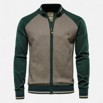 Elvayn | Men’s Zipped Sweater – Heritage Cotton Knit
