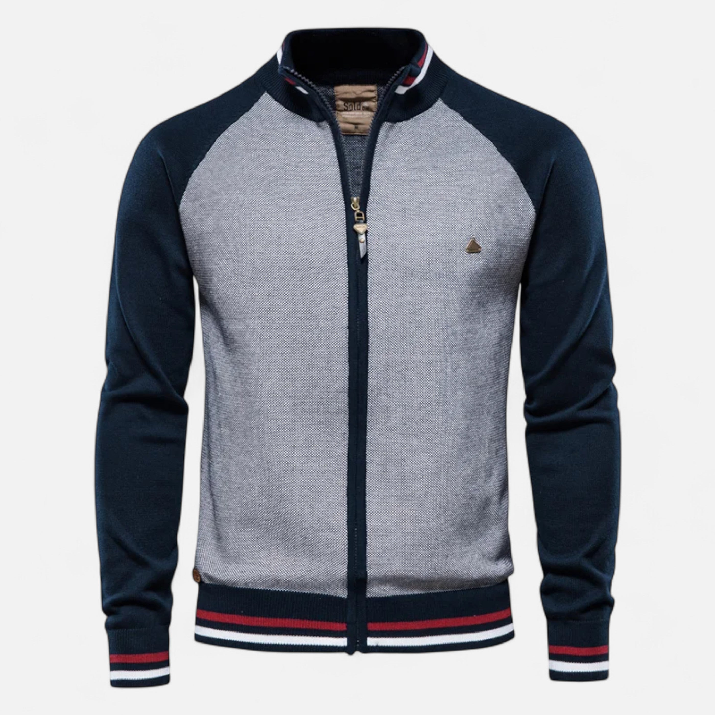 Elvayn | Men’s Zipped Sweater – Heritage Cotton Knit