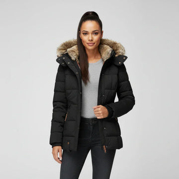Elvayn | Women's Hooded Quilted Puffer Jacket